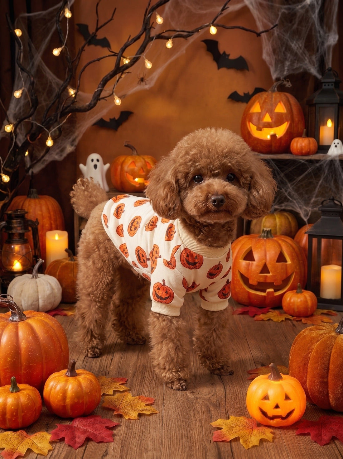 Sunday Paw Club Pumpkin Patch Dog Sweatshirt — Halloween photo 2