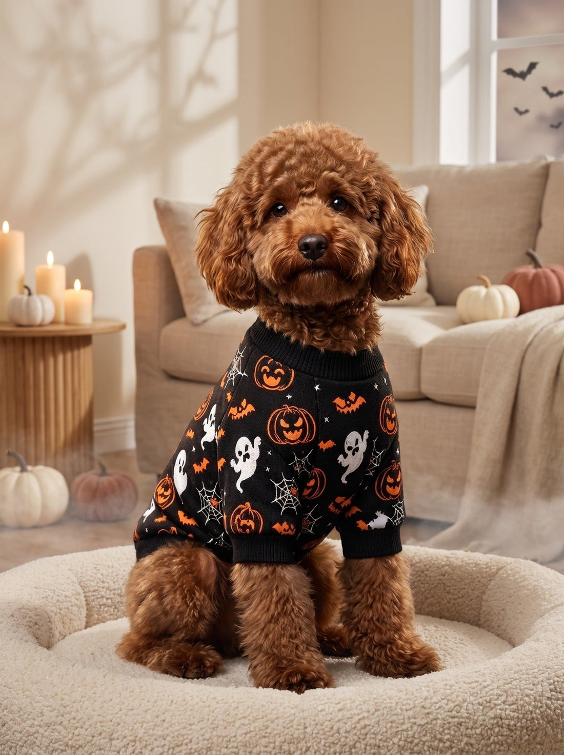Midnight Halloween Dog Sweater
