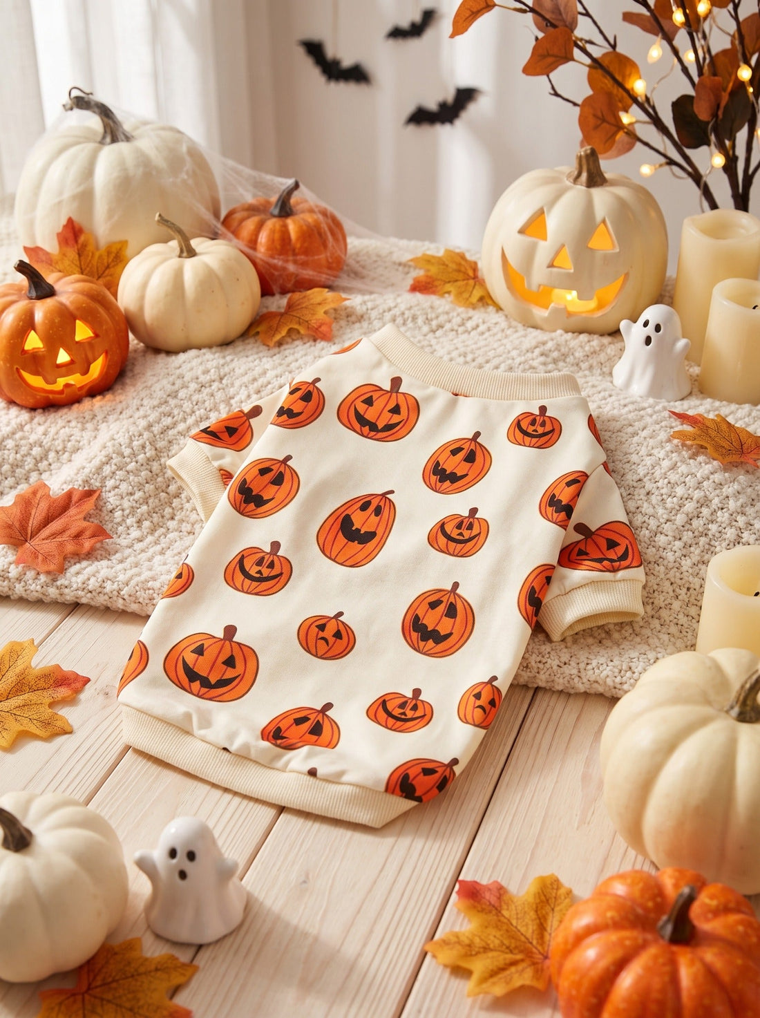 Sunday Paw Club Pumpkin Patch Dog Sweatshirt — Halloween photo 3