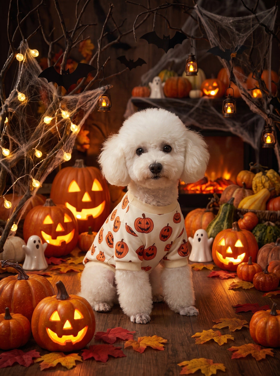 Sunday Paw Club Pumpkin Patch Dog Sweatshirt — Halloween photo 6