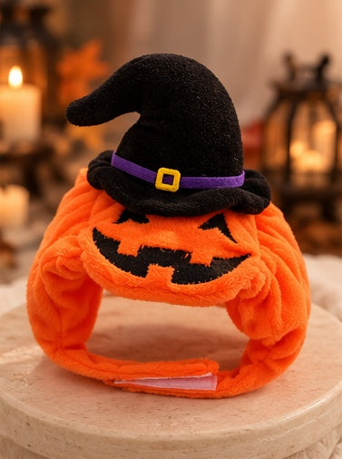 Pumpkin Parade Hat Only on warm stone