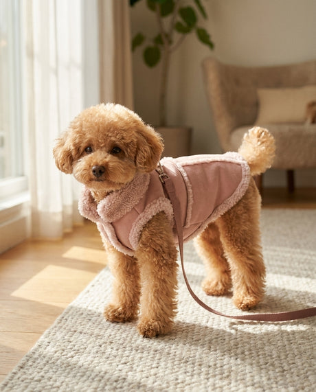Winter vest in Dusty Pink